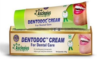 Asclepius wellness Dentodoc cream for Dental care Toothpaste(100 g)