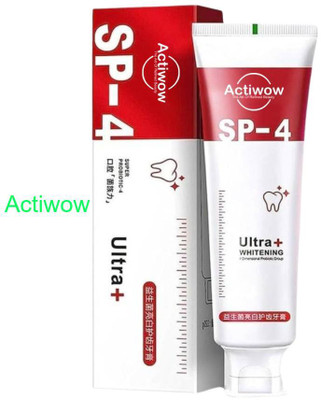 ACTIWOW SP-4 Whitening Bamboo Charcoal Toothpaste with Mint Toothpaste(40 g)