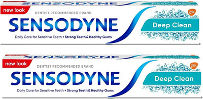SENSODYNE deep clean toothpaste strong teeth & healthy gums (2*70G) Toothpaste(140 g, Pack of 2)