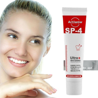 ACTIWOW SP 4 Ultra Charcoal Whitening Toothpaste for White Teeth Toothpaste(40 g)