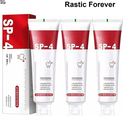 Rastic Assure SP 4 Ultra Brightening Toothpaste Pack of 3 Lid-833 Toothpaste(90 g, Pack of 3)