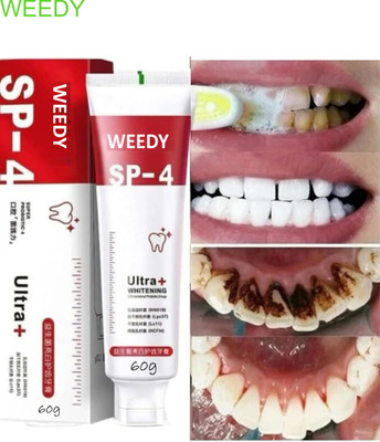 WEEDY SP-4 Ultra Whitening Toothpaste 60g – Whitens Teeth & Removes Tartar Toothpaste(60 g)
