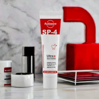 ACTIWOW SP4 Ultra Whitening Paste for Sparkling White Teeth with Mint Flavor A01 Toothpaste(40 g)