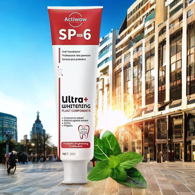 ACTIWOW SP 6 Ultra Whitening Toothpaste for Breath Freshness & Whitening Toothpaste(40 g)