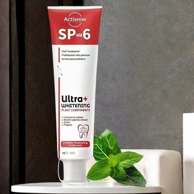 ACTIWOW SP 6 Whitening Toothpaste for Cleaner Teeth & Fresh Breath Toothpaste(40 g)