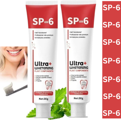 SIYDHA Sp6 Toothpaste Whitening Updated Of Sp4 Toothpaste Probiotic {30gm Each} Toothpaste(60 g, Pack of 2)