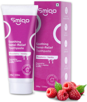 Smiqo Sensi Relief Toothpaste | Instant Sensitivity Relief | Triple Action Formulation Toothpaste(100 g)
