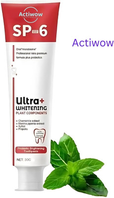 ACTIWOW SP6 Ultra Whitening Toothpaste for Complete Oral Care A01 Toothpaste(40 g)