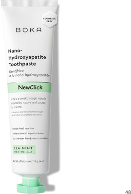 NewClick Fluoride-Free Boka Toothpaste – Ela Mint & Nano Hydroxyapatite Oral Care Toothpaste(100 g)
