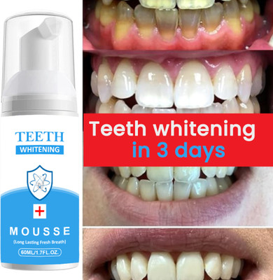 REGLET Teeth Whitening Foam (Mint) 60ml & French Mouth Toothpaste(60 ml)