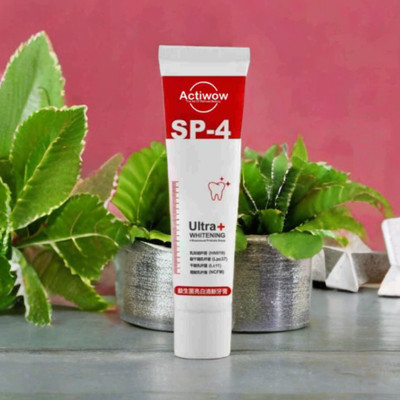 ACTIWOW SP4 Whitening Paste for Stain-Free Teeth and Fresh Breath in Minty Freshness Toothpaste(40 g)