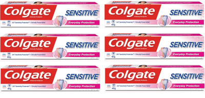 Colgate Sensitive Everyday Protection 40g Toothpaste(240 g, Pack of 6)
