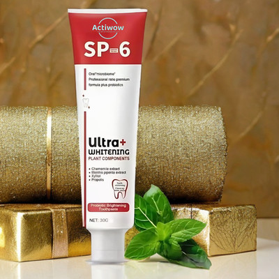 ACTIWOW SP 6 Ultra Whitening Toothpaste for Stain Removal & Gum Health Toothpaste(40 g)