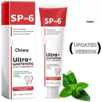 PHIZLLER SP-6 Bamboo Charcoal Whitening Toothpaste – Organic Detox Cleanse Toothpaste(30 g)