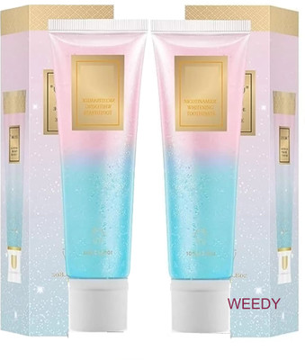 WEEDY Pure Herbal Whitening Toothpaste – Pack of 2 Toothpaste(200 g, Pack of 2)