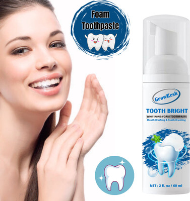 Growkesh Effortless Foam for Gleaming Teeth and Lasting Freshness Toothpaste(60 ml)