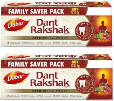 Dabur DantRakshak Paste Goodness Of 32 Ayurvedic Herbs & Longevity Of Teeth 4x175g Toothpaste(700 g)