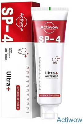 ACTIWOW SP4 Pro Whitening Bamboo Charcoal Toothpaste for Sensitive Gums Toothpaste(40 g)