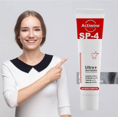 ACTIWOW SP 4 Ultra Probiotic Whitening Toothpaste with Charcoal Toothpaste(40 g)