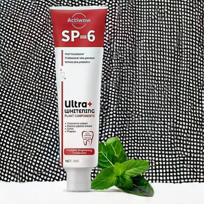 ACTIWOW SP 6 Teeth Whitening Toothpaste with Sensitive Teeth Formula Toothpaste(40 g)
