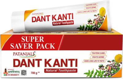 PATANJALI Dant Kanti Natural Toothpaste Makes Teeth Strong, Tightens Gums Toothpaste(700 g)