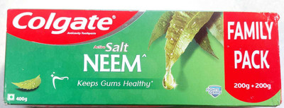 Colgate ACTIVE SALT NEEM TOOTHPASTE Toothpaste(400 g, Pack of 2)