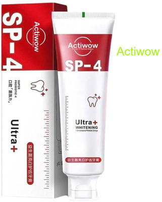 ACTIWOW SP-4 Whitening & Gums Care Charcoal Toothpaste with Mint Toothpaste(40 g)