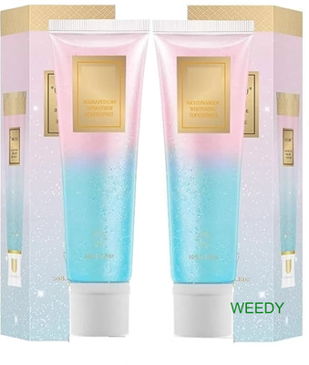 WEEDY Pack of 2 – Niacinamide Whitening Paste with Mint Toothpaste(200 g, Pack of 2)