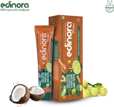 Edinora Natural Toothpaste, Blend Of Essential oils & Herbal Powders, SLS & Paraben Free Toothpaste(45 g)