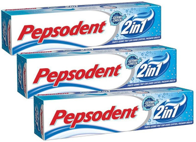PEPSODENT 2IN1 FRESH BREATH,FIGHT GERMS | TOOTHPASTE (150 g X 3U) Toothpaste(450 ml, Pack of 3)