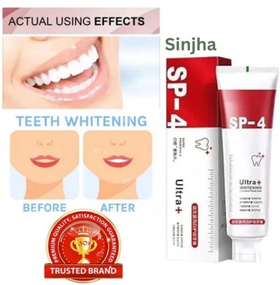 SINJHA Sp4 Ultra Clean New Pack Teeth Whitening with Fluoride Toothpaste(30 g)