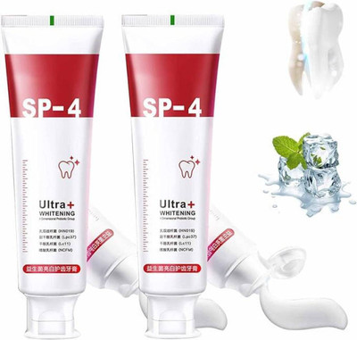 RAPIK SP4 Ultra Whitening Toothpaste for Stain Removal Gum Protection Toothpaste Toothpaste(60 g, Pack of 2)