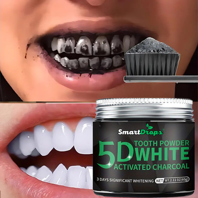 smartdrops Charcoal Teeth Whitening For decayed teeth | Toothpaste For Women & Men |(60 g)