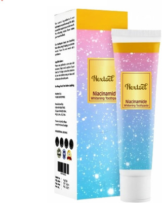 NEXTSET Nextsel Niacinamide Whitening Toothpaste | Yellow Teeth Remover | Fresh Breath Toothpaste(100 g)
