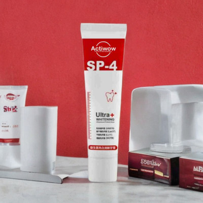 ACTIWOW SP4 Whitening Paste for Healthy Gums and Whitening Power in Mint Flavor Toothpaste(40 g)