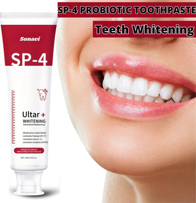 Sonavi Toothpaste Brightening - Stain Removing Probiotic Whitening Toothpaste Toothpaste(60 g)