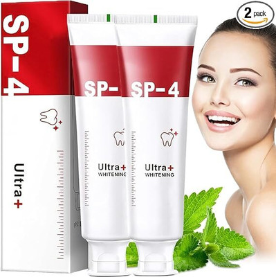 shawdi SP 4 probiotic whitening toothpaste, Ultra Brightening Toothpaste, (pack of 2) Toothpaste(100 g, Pack of 2)