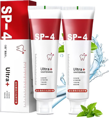 eneeva Sp-4 ultra whitening Toothpaste Stain Removing Toothpaste(30 g, Pack of 2)