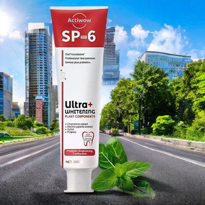 ACTIWOW SP 6 Whitening Toothpaste with Fluoride for Teeth Protection Toothpaste(40 g)