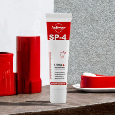 ACTIWOW SP4 Ultra Whitening Toothpaste for Whitening, Gum Health, and Minty Fresh Breath Toothpaste(40 g)
