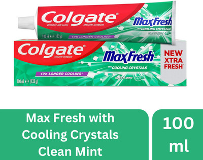 Colgate Max Fresh with Clean Mint Cooling Crystals 10X longer Toothpaste(100 ml)