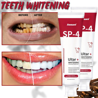 Sonavi SP 4 Ultra Teeth Whitening-Intensive Probiotic Dimension for Oral Toothpaste Toothpaste(120 g, Pack of 2)