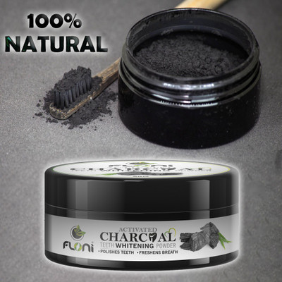 floni Activated Charcoal Teeth Whitening Powder for Natural Teeth Whitening(50 g)
