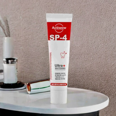 ACTIWOW SP4 Whitening Paste for Whitening Teeth, Freshness, Cool Minty Flavor Toothpaste(40 g)