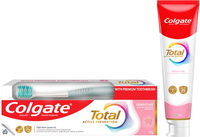 Colgate Total Sensitive Antibacterial Toothpaste (with a Premium Toothbrush) Toothpaste(150 g)