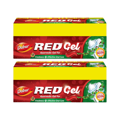 Dabur Red Ayurvedic Gel for Freshness ( Super Saver Pack) Toothpaste(600 g, Pack of 2)