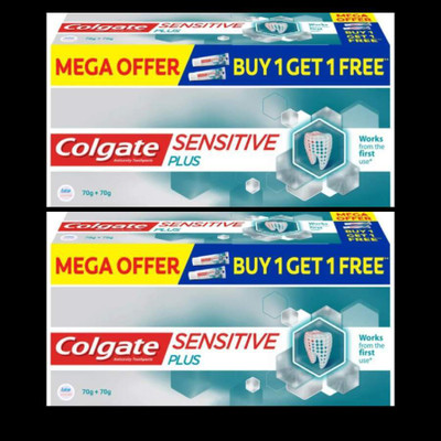 Colgate Sensitive Plus Mega offer for Instant Sensitivity relief (140gm + 140gm) Toothpaste(280 g, Pack of 2)