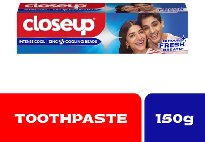 Closeup Intense Cool Zinc Cooling Beads Toothpaste(150 g)