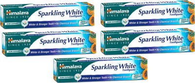 HIMALAYA Sparkling White Toothpaste 150G ( Pack of 5) Toothpaste(150 g, Pack of 5)