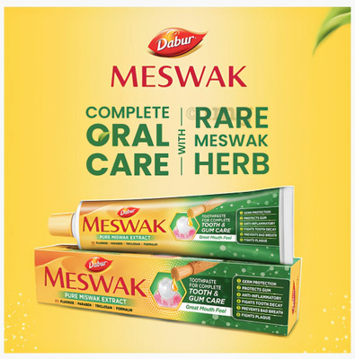 Dabur COMPLETE ORAL CARE MESWAK TOOTHPASTE 100G X 2 Toothpaste(200 g, Pack of 2)